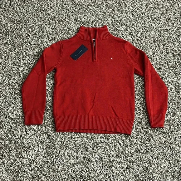 Tommy Hilfiger Red Boys Sweater - Picture 1 of 8